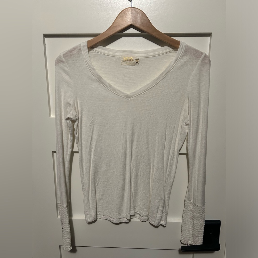 Nation LTD white long sleeve T